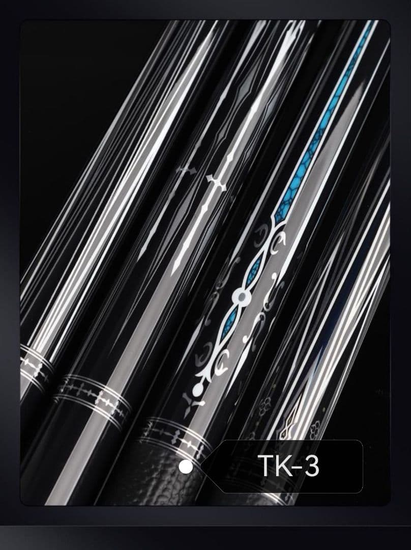 必見】【美品】FURY ビリヤードキュー TK-3 新品未使用 7点セット