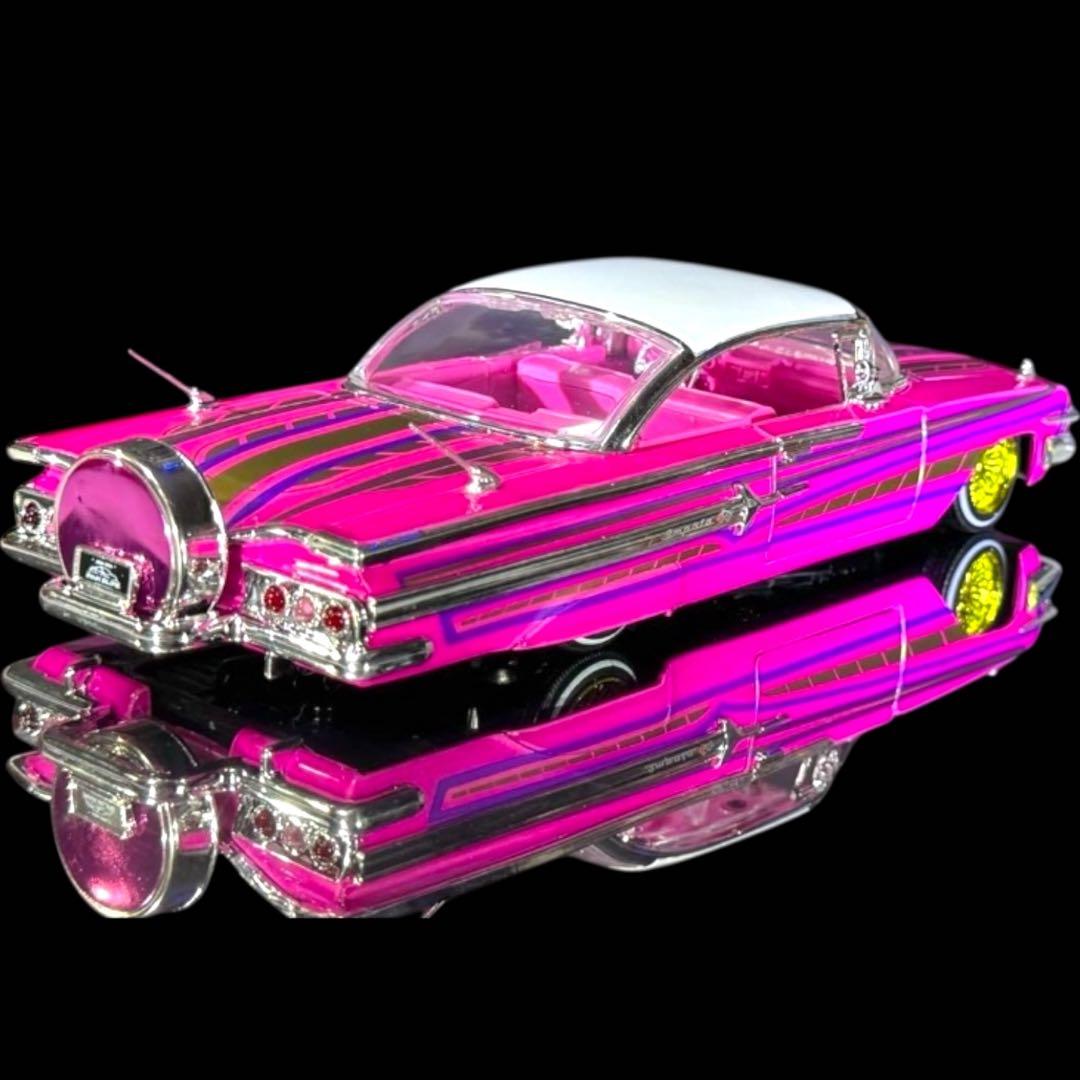 Jada Toys《 '60 シボレー インパラ ローライダー 桃 》 #開封品