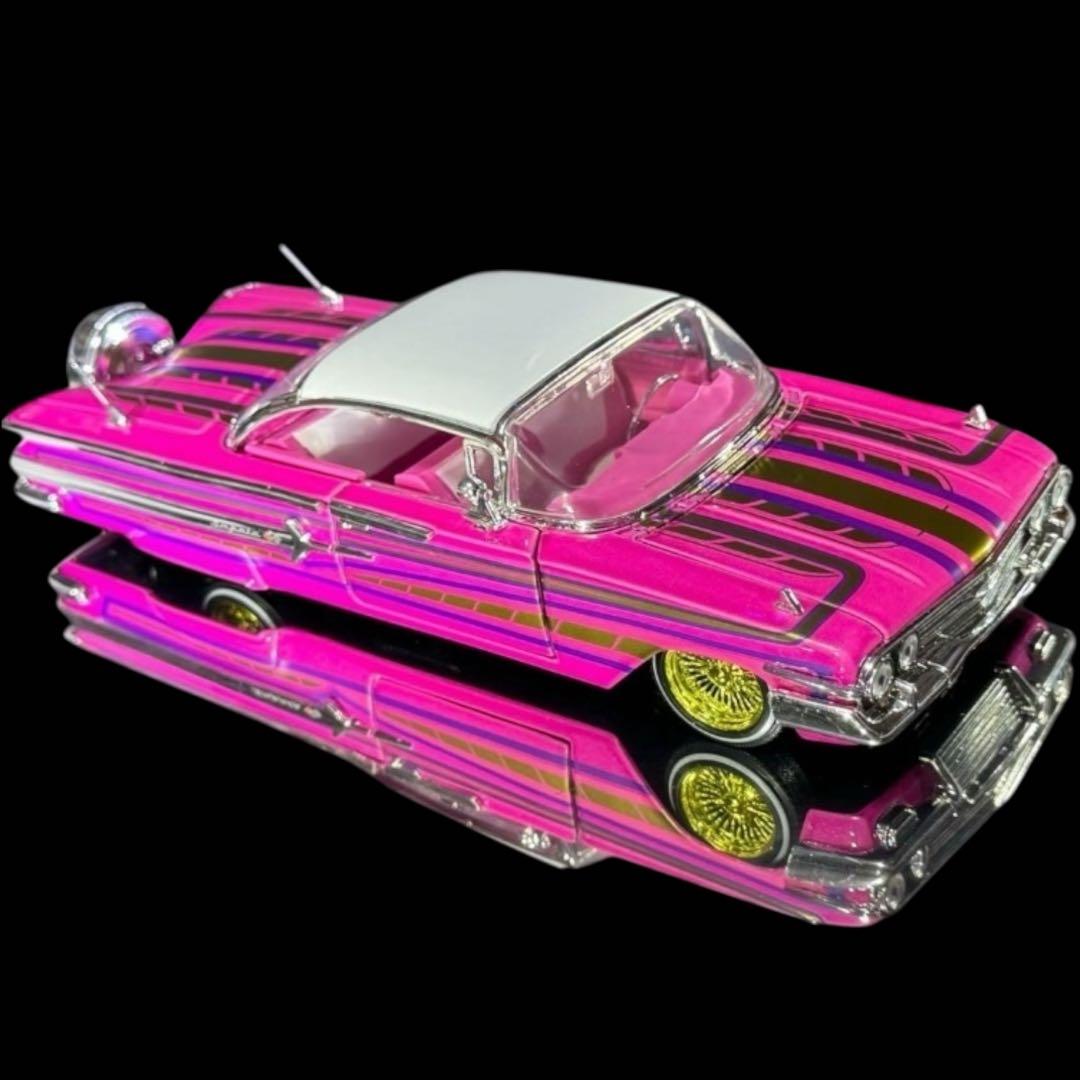 Jada Toys《 '60 シボレー インパラ ローライダー 桃 》 #開封品