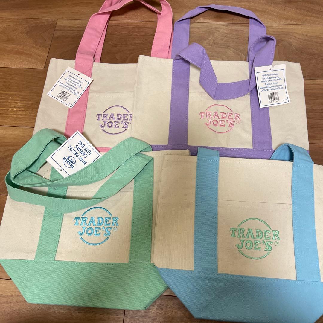 TRADER JOE'S エコバッグ トレーダージョーズ　4色セット　トート