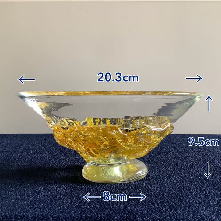 チビ様専用】宙吹ガラス「壱谷 旭 作」金彩 プレート(共箱) - メルカリ