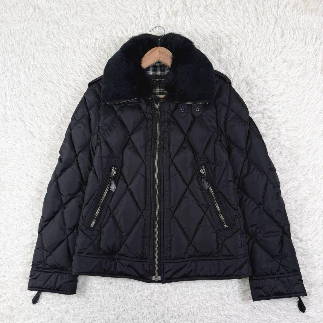 バーバリーブラックレーベル キルティング ダウンジャケット ノバ