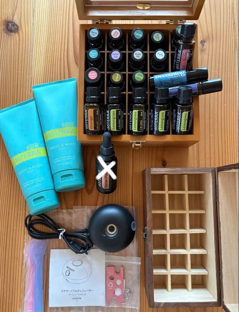 ドテラ　DOTERRA エッセンシャルオイル　ディヒューザー　ロールオン