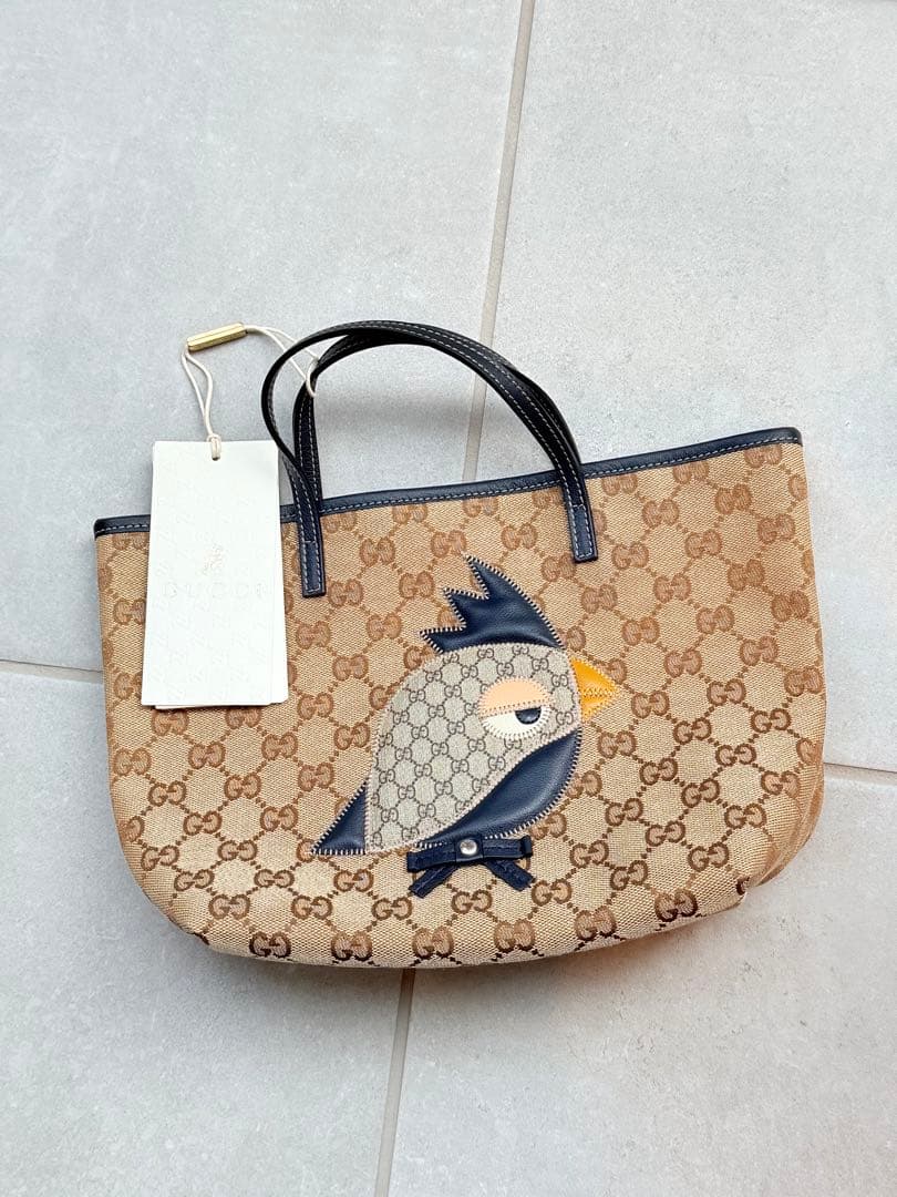 タグ付き未使用品　グッチ GUCCI 鳥 バード チルドレンズ ハンドバッグ