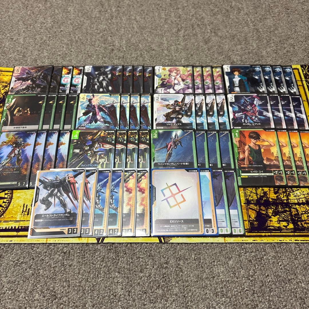 ガンダムカードゲーム　白緑ウイングデッキ　ニュータイプチャレンジ優勝構築