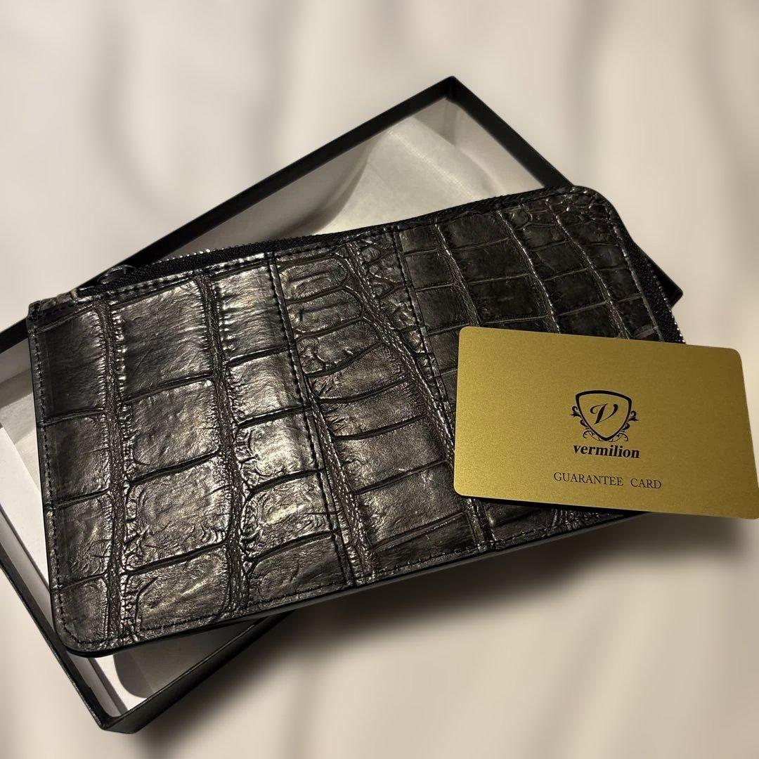 vermilionクロコダイルレザー長財布 iphoneポーチ　定価124000 vermilionクロコダイルレザー長財布 iphoneポーチ 定価124000 - メルカリ