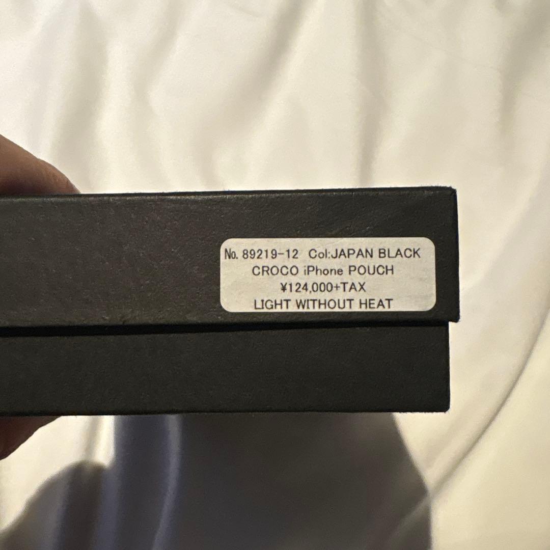 vermilionクロコダイルレザー長財布 iphoneポーチ 定価124000 - メルカリ