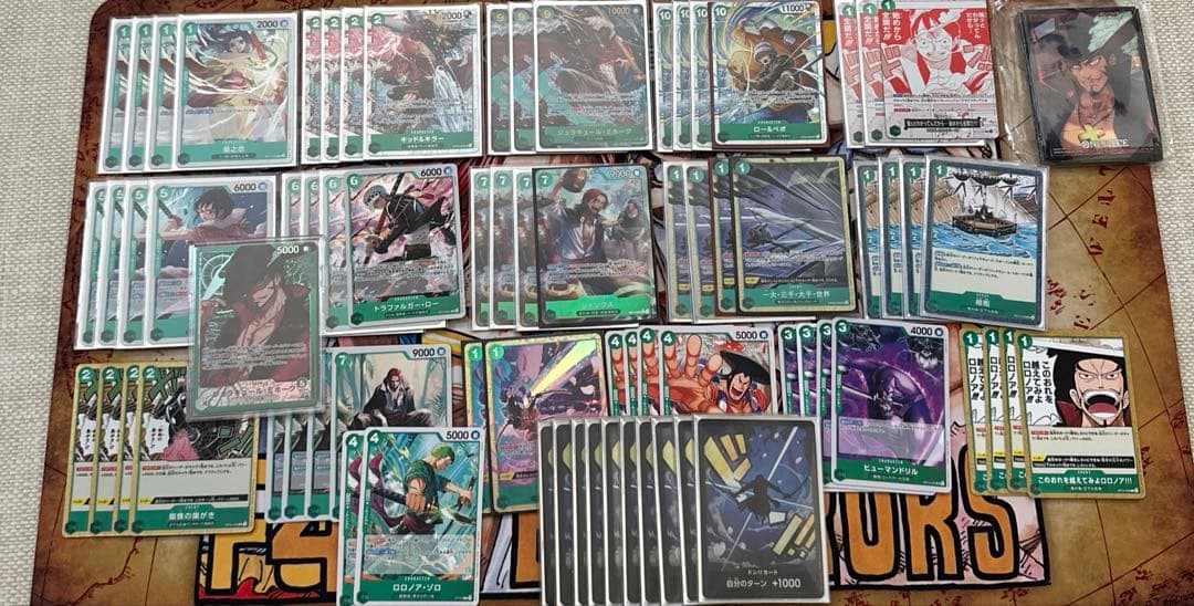 緑ミホークデッキ+パラレルドン+キャラスリーブ オバスリ - メルカリ