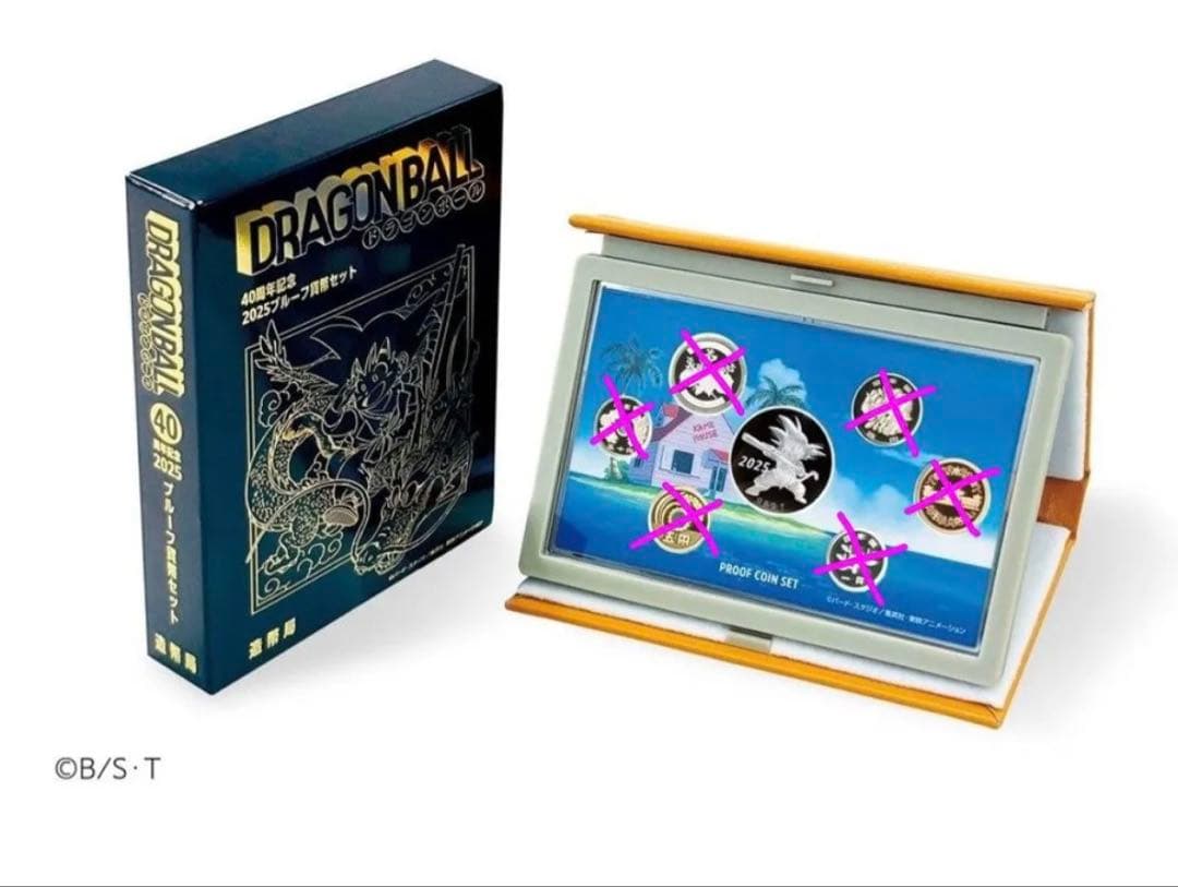 新品・未開封】ドラゴンボール 40周年記念 2025 プルーフ貨幣セット 楽天市場】ドラゴンボール 40周年記念 2025年 プルーフ貨幣セット（令