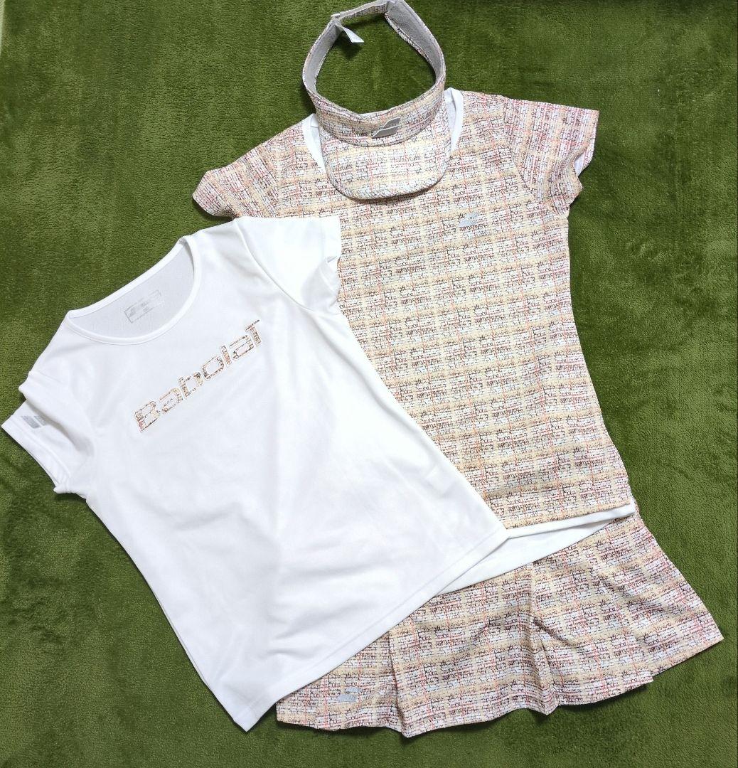 バボラ Tシャツ スコート サンバイザー セット