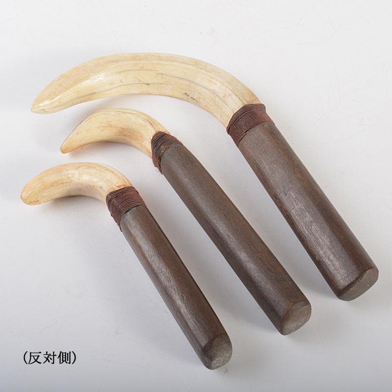 古民芸 イノシシ 猪牙 ちょき 根付 三点 検石見根付 V 6606