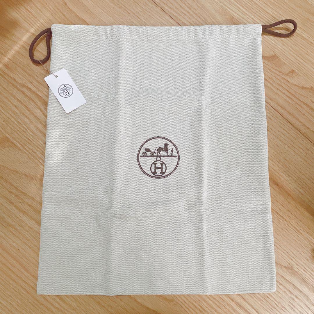 未使用品 HERMES 保存袋 44.5×37.5cm 巾着 タグ付