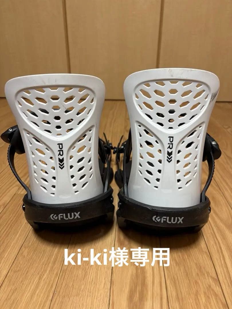 FLUX PR スノーボードビンディング ホワイト/ブラック　MLサイズ 26_1_f25-bin-402-pr-blk-