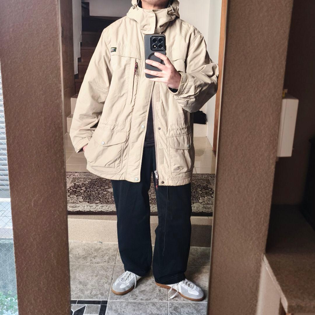 す*も様 LLBean 中綿 マウンテンパーカー M ベージュ エルエルビーン 古着 70～80年代 エルエルビーン L.L.Bean マウンテンパーカー シェル