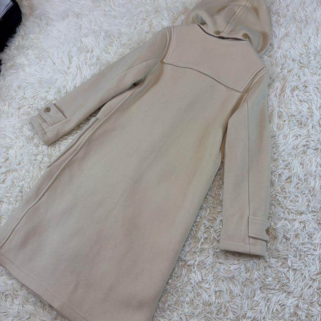 グローバーオールGALERIE VIE ダッフルコート アイボリー ヘリンボーン