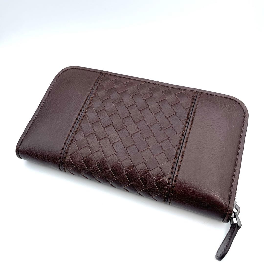 【美品】ボッテガヴェネタ　長財布　ラウンドジップ　ダークブラウン 楽天市場】ボッテガヴェネタ 長財布 BOTTEGA VENETA 財布 ラウンド