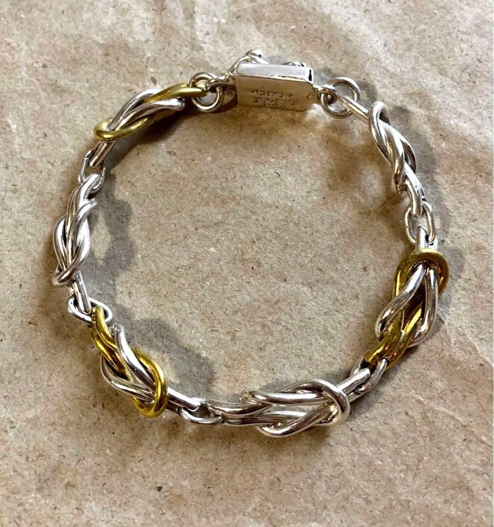 メキシコ製 old vintage 925 ノットリンク ブレスレット