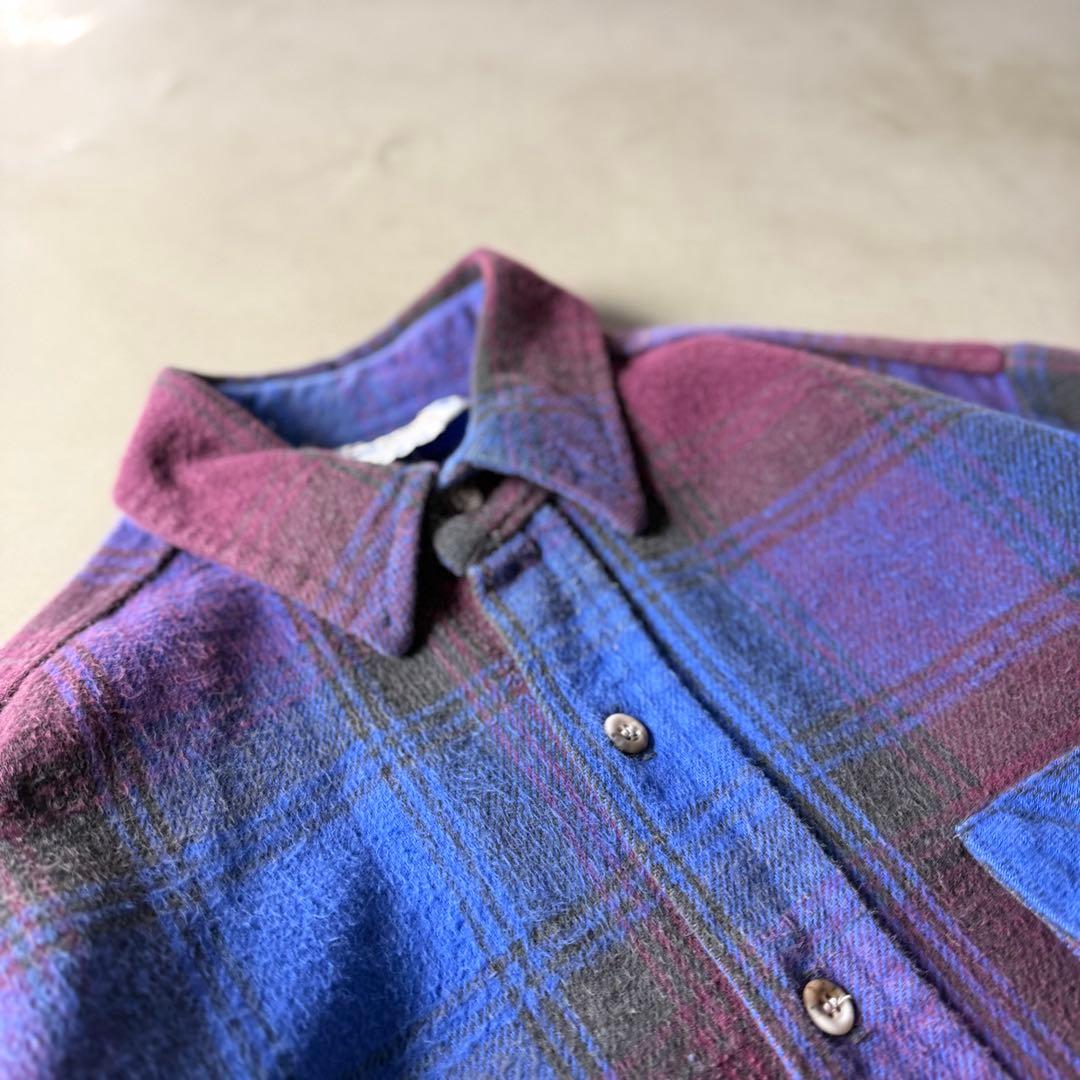 70-80s FIVE BROTHER Flannel Shirt - メルカリ