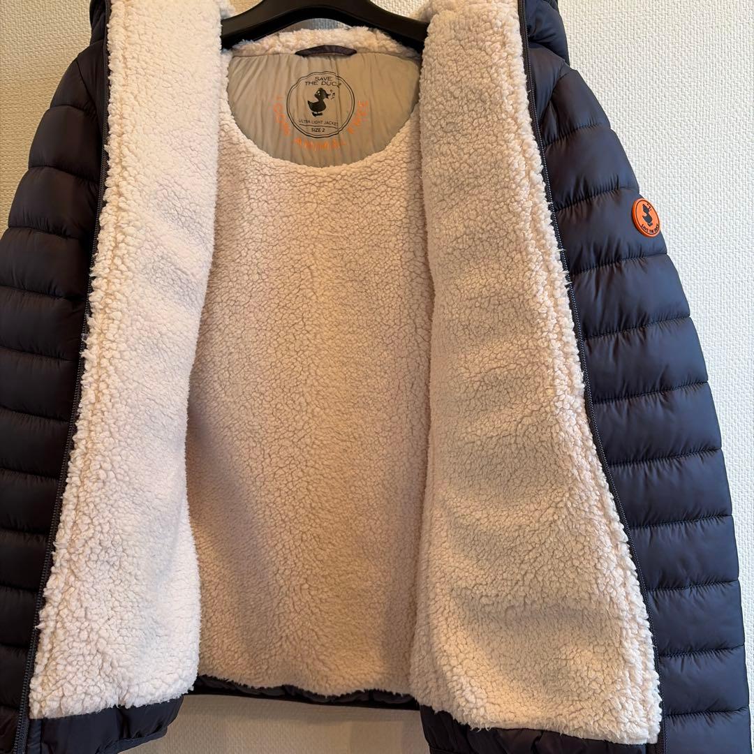SAVE THE DUCK 中綿ボアジャケット Mサイズ - メルカリ
