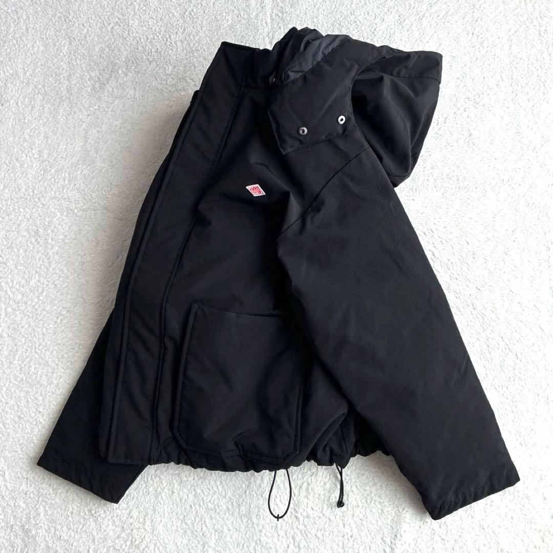 美品 ダントン Bshop 撥水 フード付き ダウンジャケット 黒 レディース