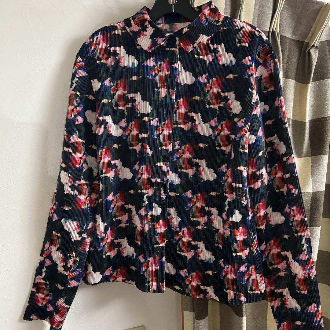 HENRIK VIBSKOV プリーツシャツ