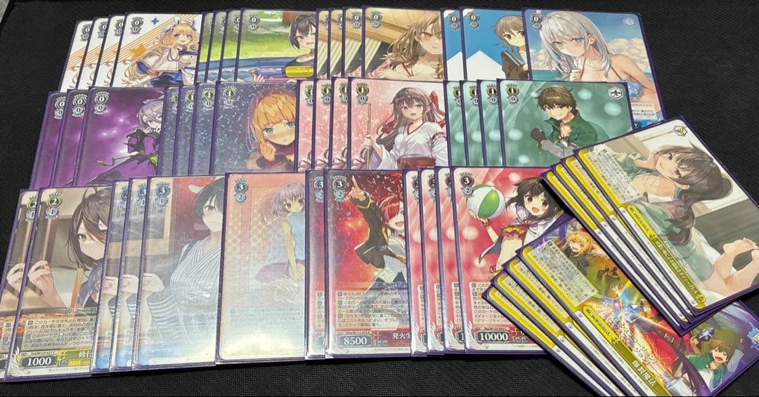 WS ヴァイスシュヴァルツ 角川スニーカー文庫 8枝 デッキ パーツ90枚