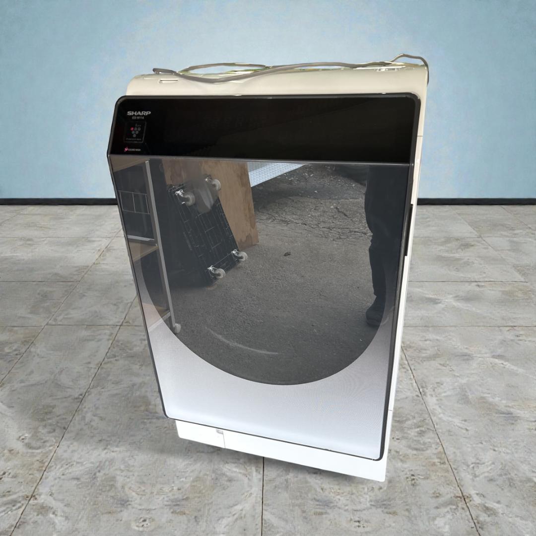 SHARP ドラム式洗濯乾燥機 ES-W114-SL 11kg 2022年製 ドラム式洗濯乾燥機 クリスタルシルバー ES-X11B-SL [洗濯11.0kg /乾燥