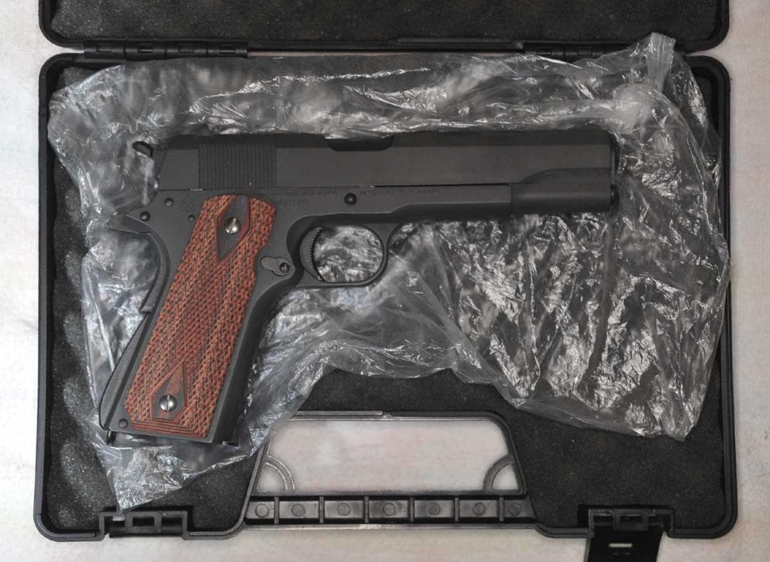 東京マルイ M1911A1 ガバメント 木製グリップ USED品 ケース付き