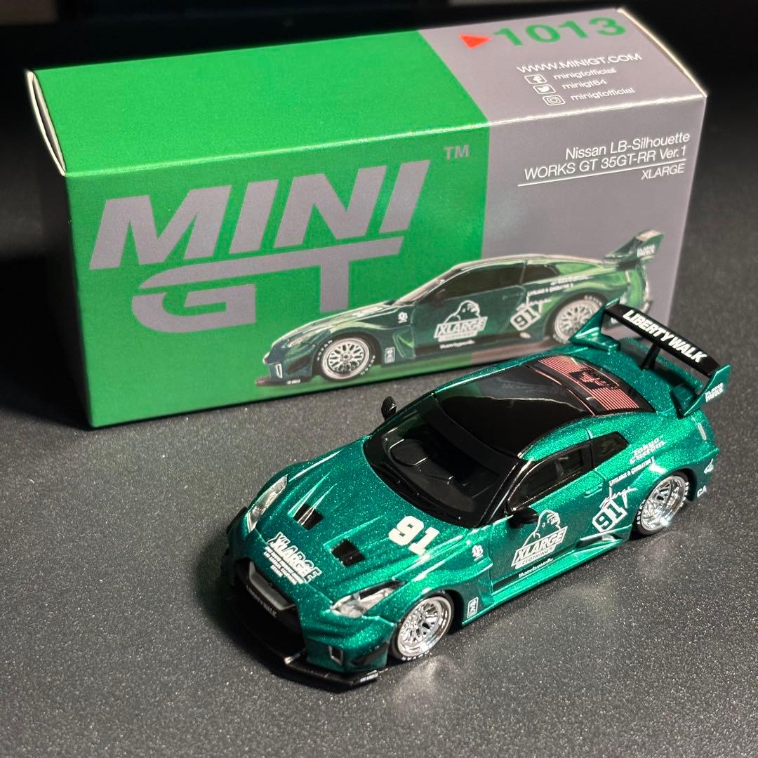 MINIGT LBWK × XLARGE GT NISSAN 35GT 緑 - メルカリ