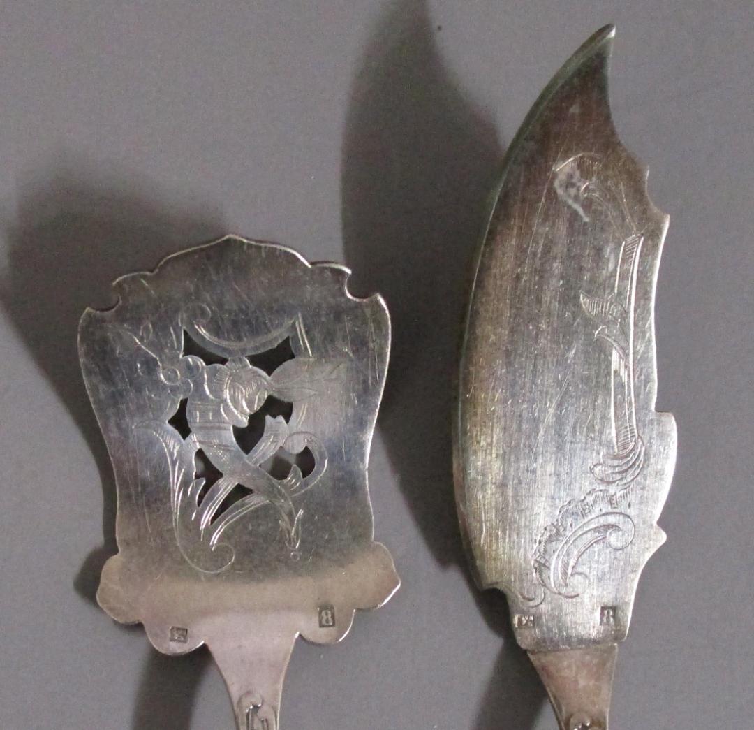 銀製品［オードブルカトラリー 4点セット］刻印：ライオンVH 8の通販は