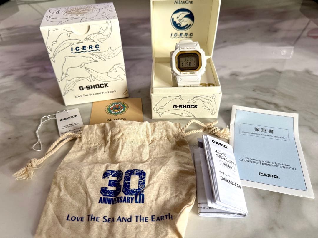 【ブルーマリン】G-SHOCKイルカ・クジラ GMD-W5601K-7JR G-SHOCK＞GMD-W5601K-7JR / ICERC Japanコラボレーション30周年記念