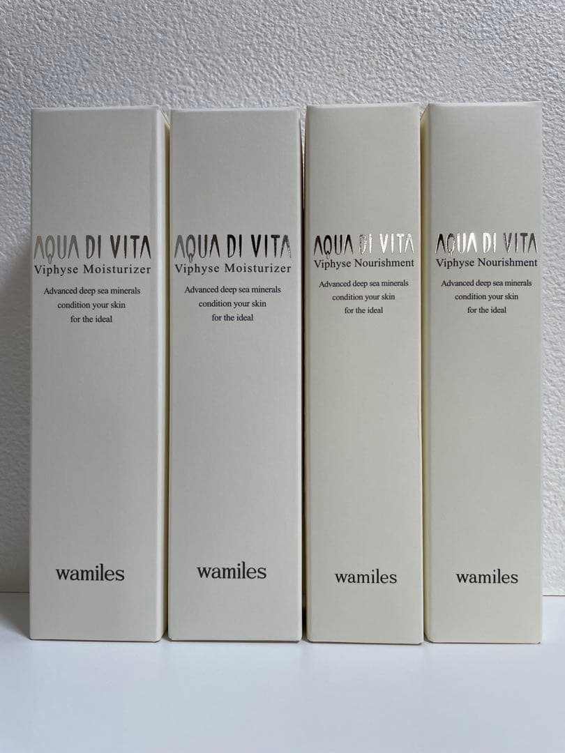 ワミレスアクアデヴィタヴィフィーセモイスチャライザー×2&ナリッシュメント×2