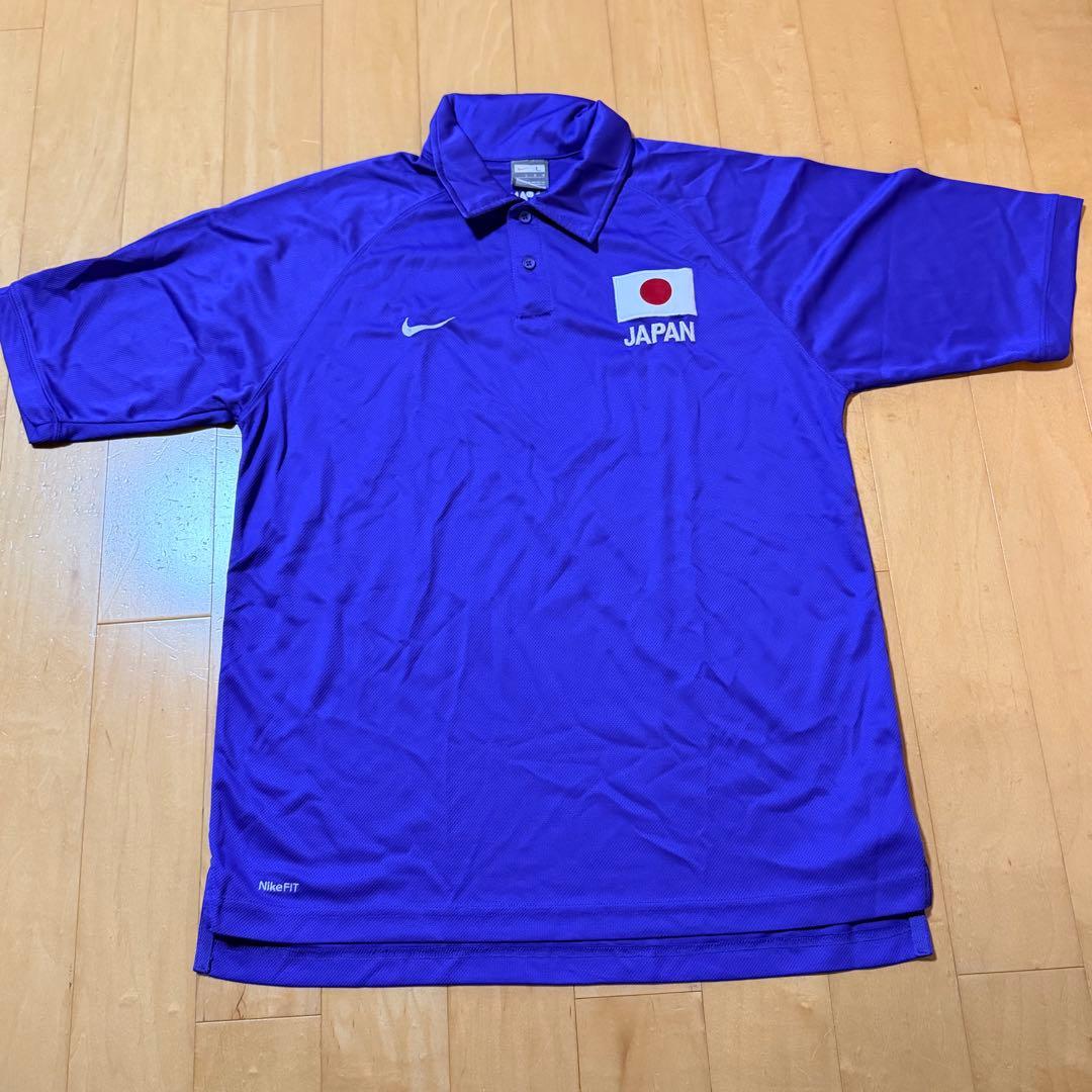 ナイキ JAPAN 応援ポロシャツ ブルー Lサイズ 日本代表 - メルカリ