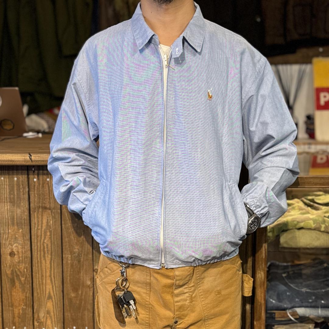 80s 90s ポロ ラルフローレン シャンブレー スウィングトップ 三角タグ