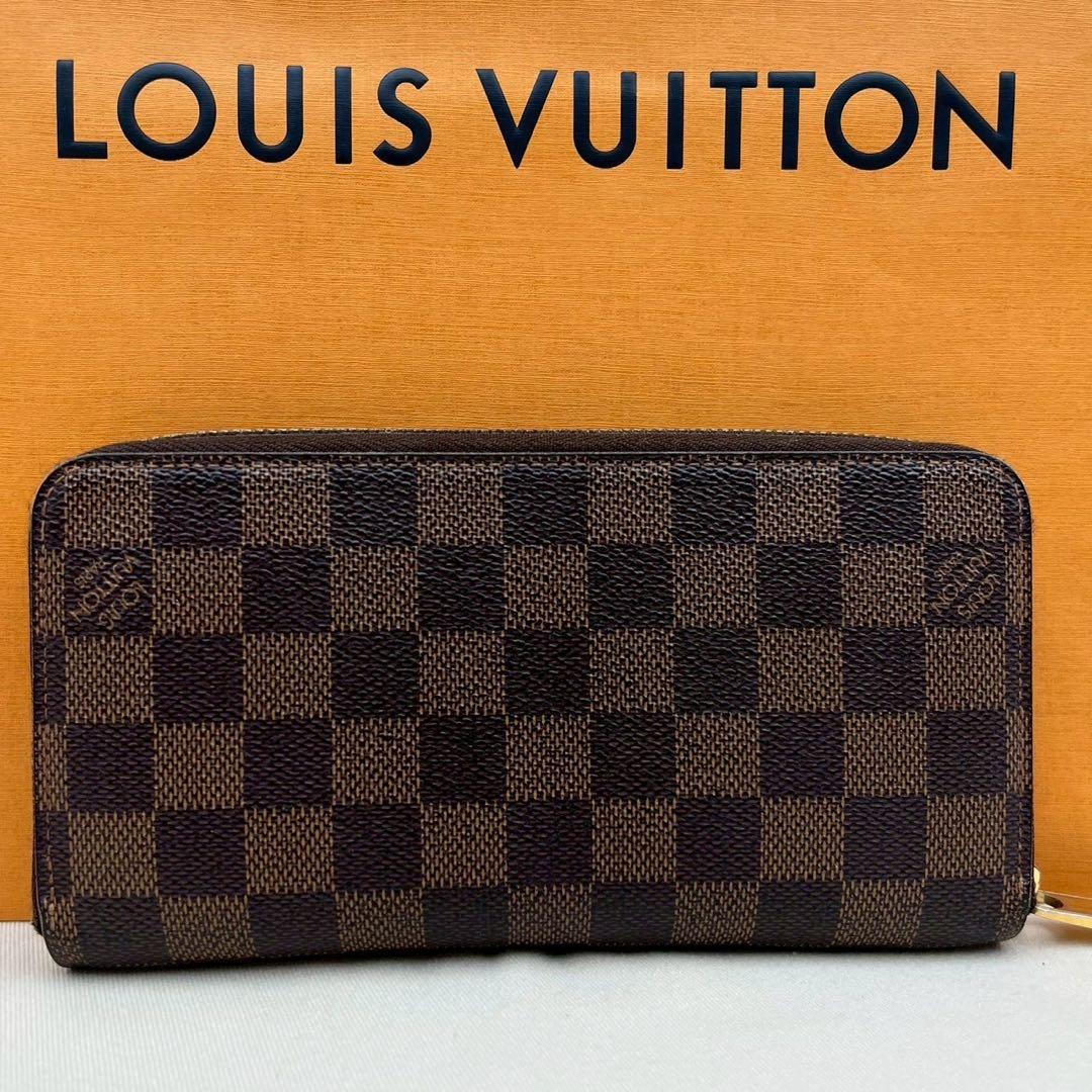 美品】ルイヴィトン ダミエ エベヌ ジッピーウォレット長財布 箱・保存