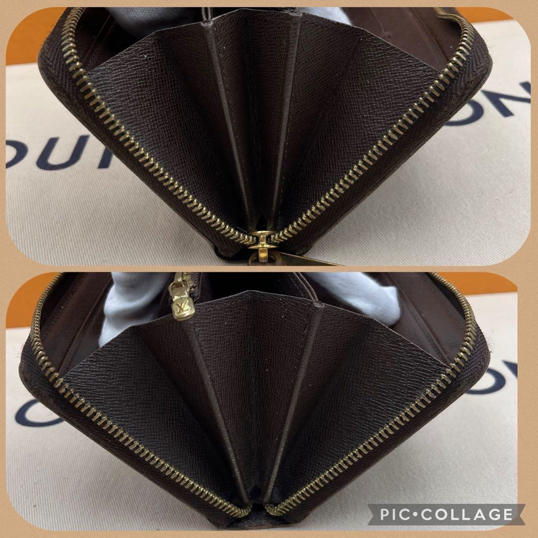 美品】ルイヴィトン ダミエ エベヌ ジッピーウォレット長財布 箱・保存