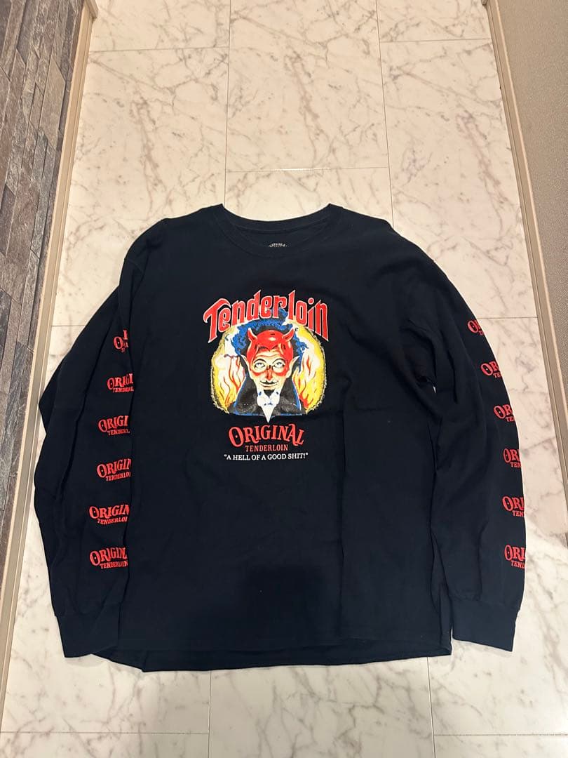 TENDERLOIN ヘビーウェイト ロンT デビルロゴ XL テンダーロイン Size【XL】 TENDERLOIN テンダーロイン LONG SLEEVE TEE 2A BLACK ロン