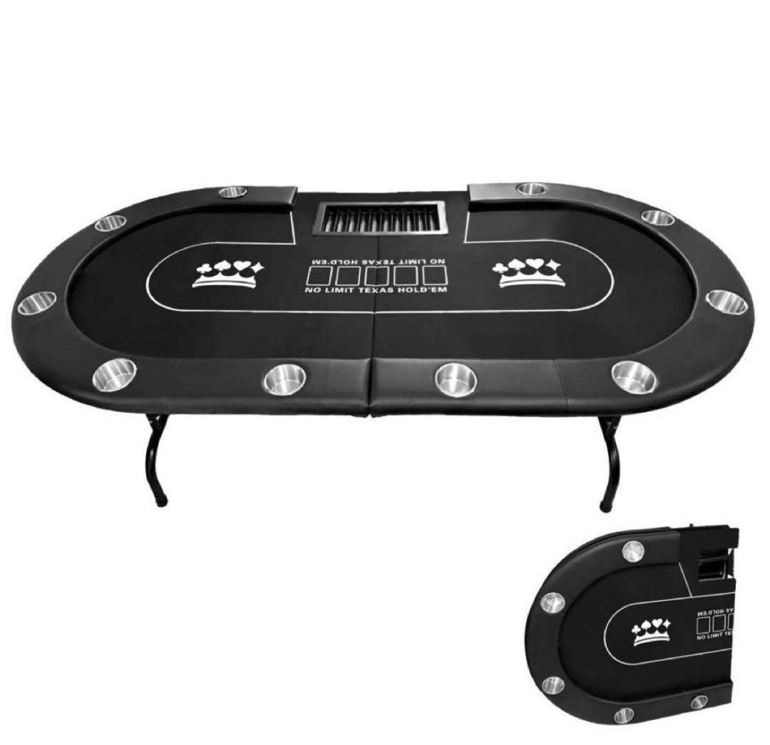 ポーカーテーブル 折りたたみ 10人対応 家庭用 業務用 最大500枚 Amazon.co.jp: TiltPlay ポーカーテーブル 折りたたみ 10人対応 家庭用