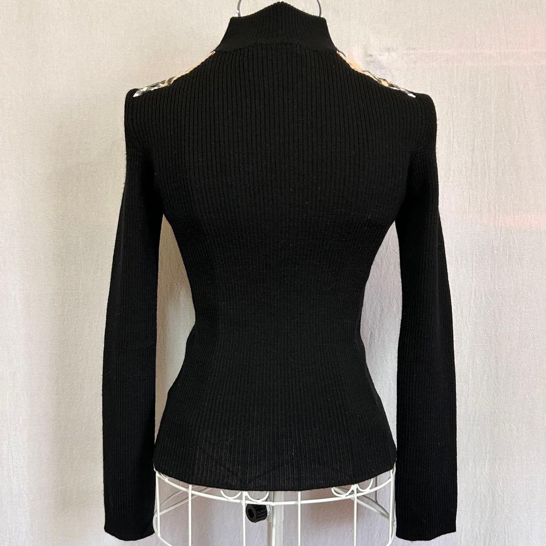 美品 バーバリーブルーレーベル ニット セーター ハイネック ノバ