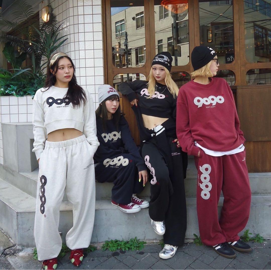 9090 NINETY NINETY セットアップ チャコールピンク - メルカリ