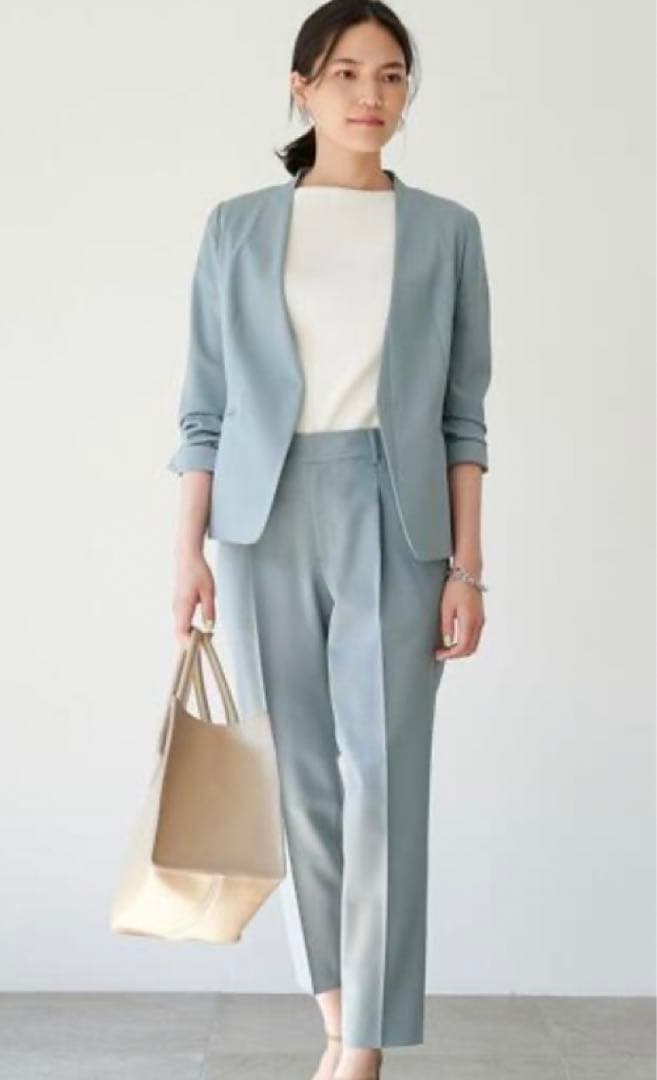 グリーンレーベルリラクシング　パンツスーツ　ジャケット　セットアップ　カチリラ カッチリ見えながらリラックスして着用いただける＜カチリラシリーズ