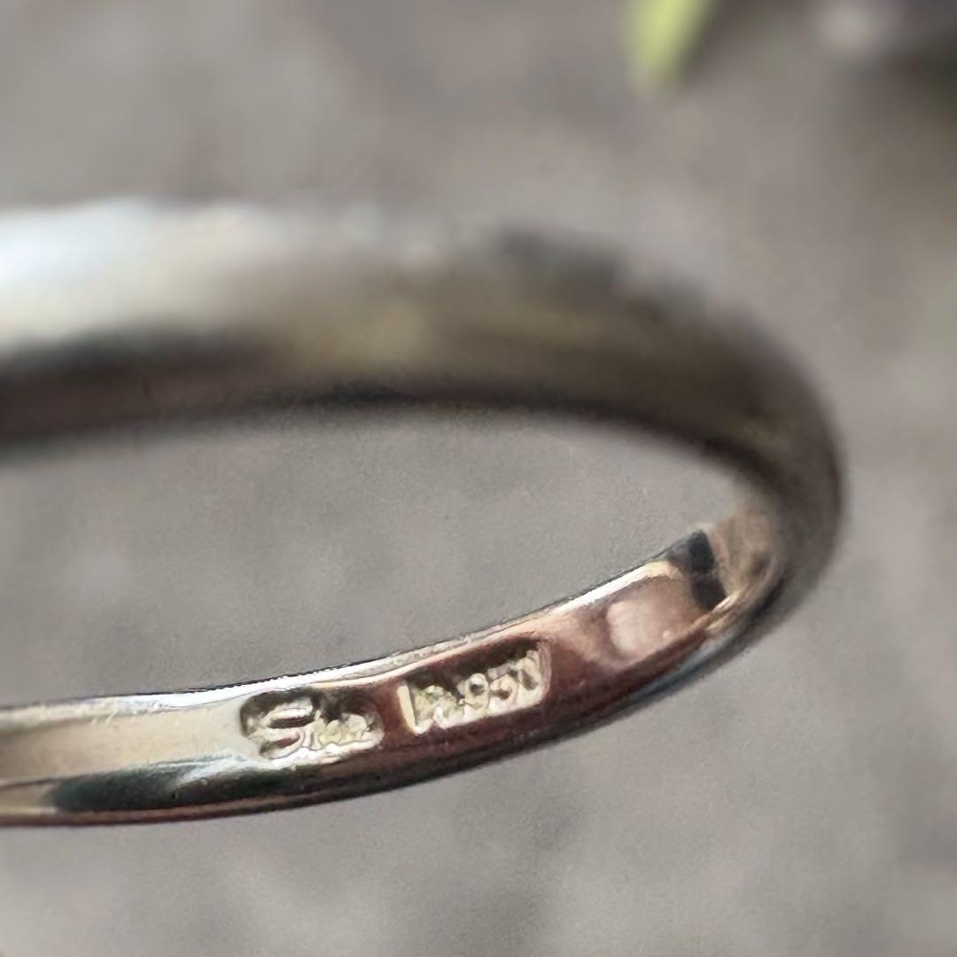 ダイヤモンド　リング　指輪　ジュエリー　9号　pt950 0.1ct