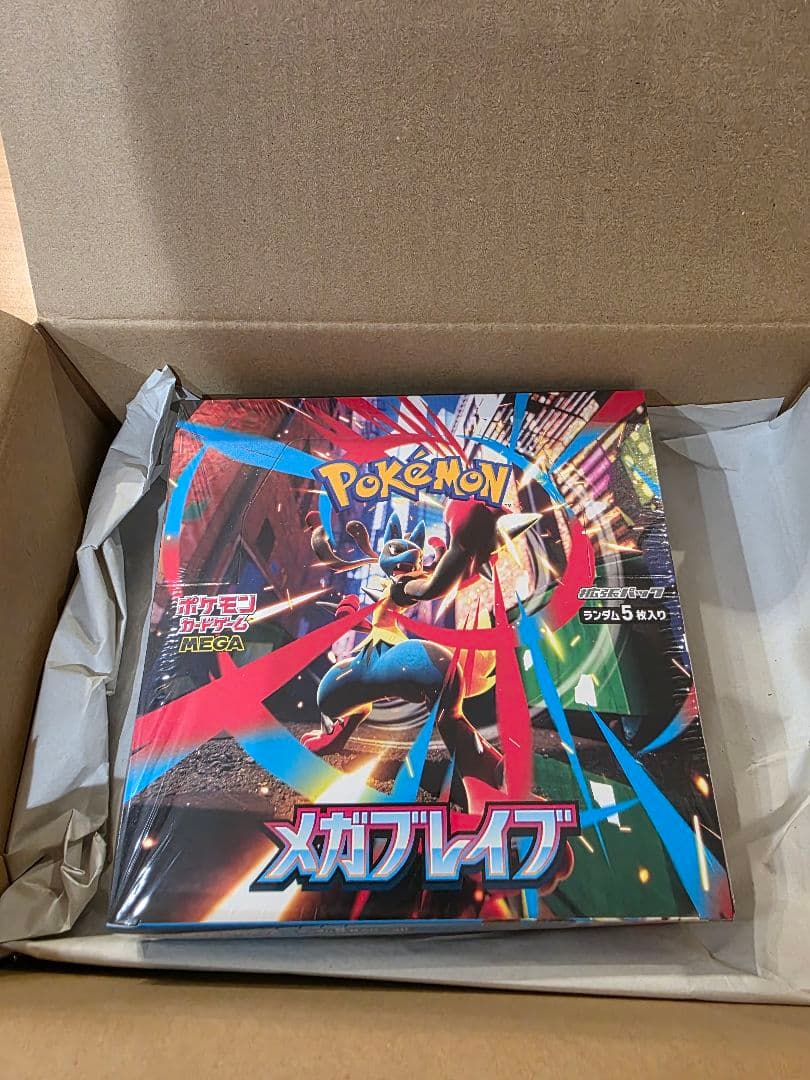 ポケモンカード メガブレイブ 　BOX　ポケセン産　シュリンク付き