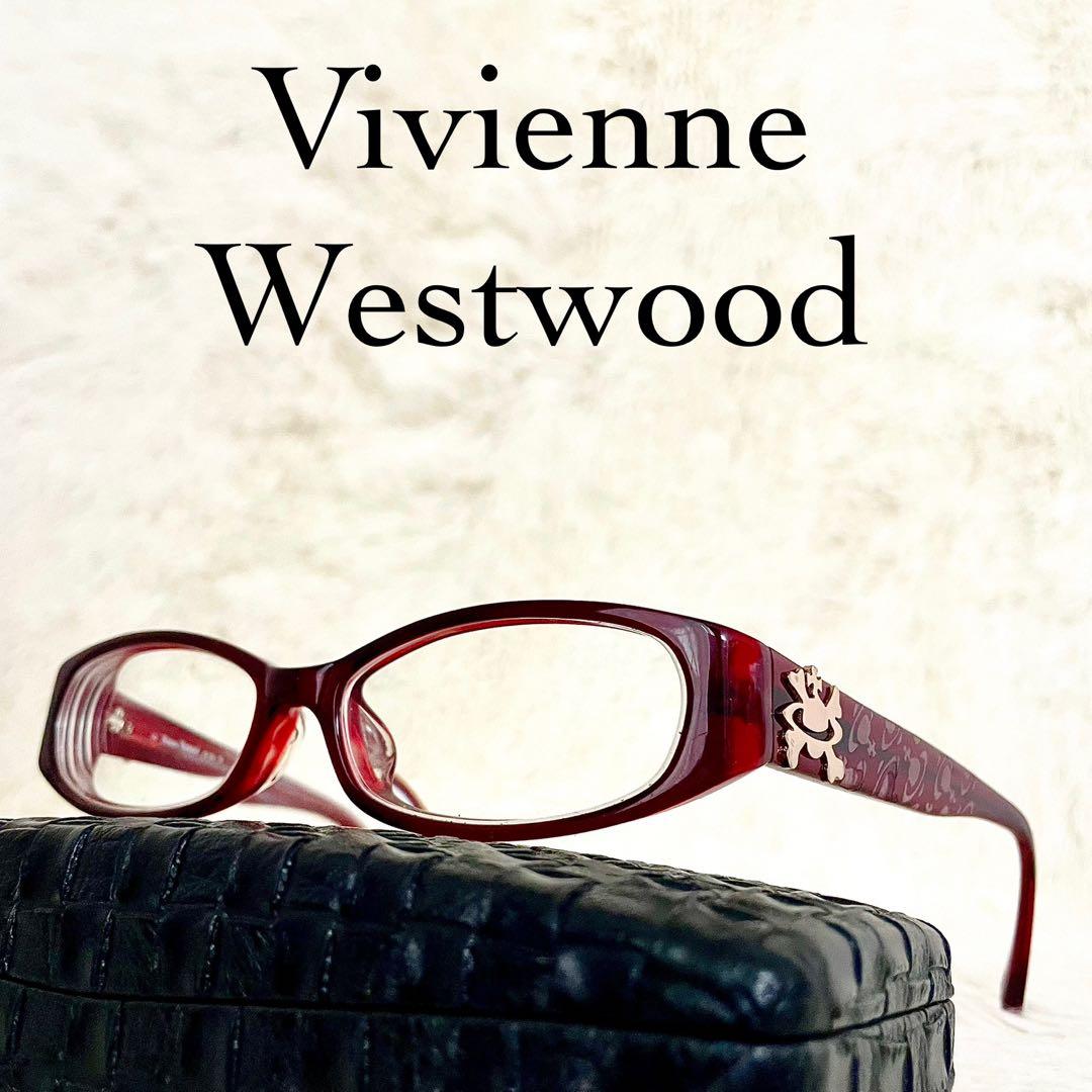 美品 Vivienne Westwood メガネ VW-7028 レッドフレーム|mercari