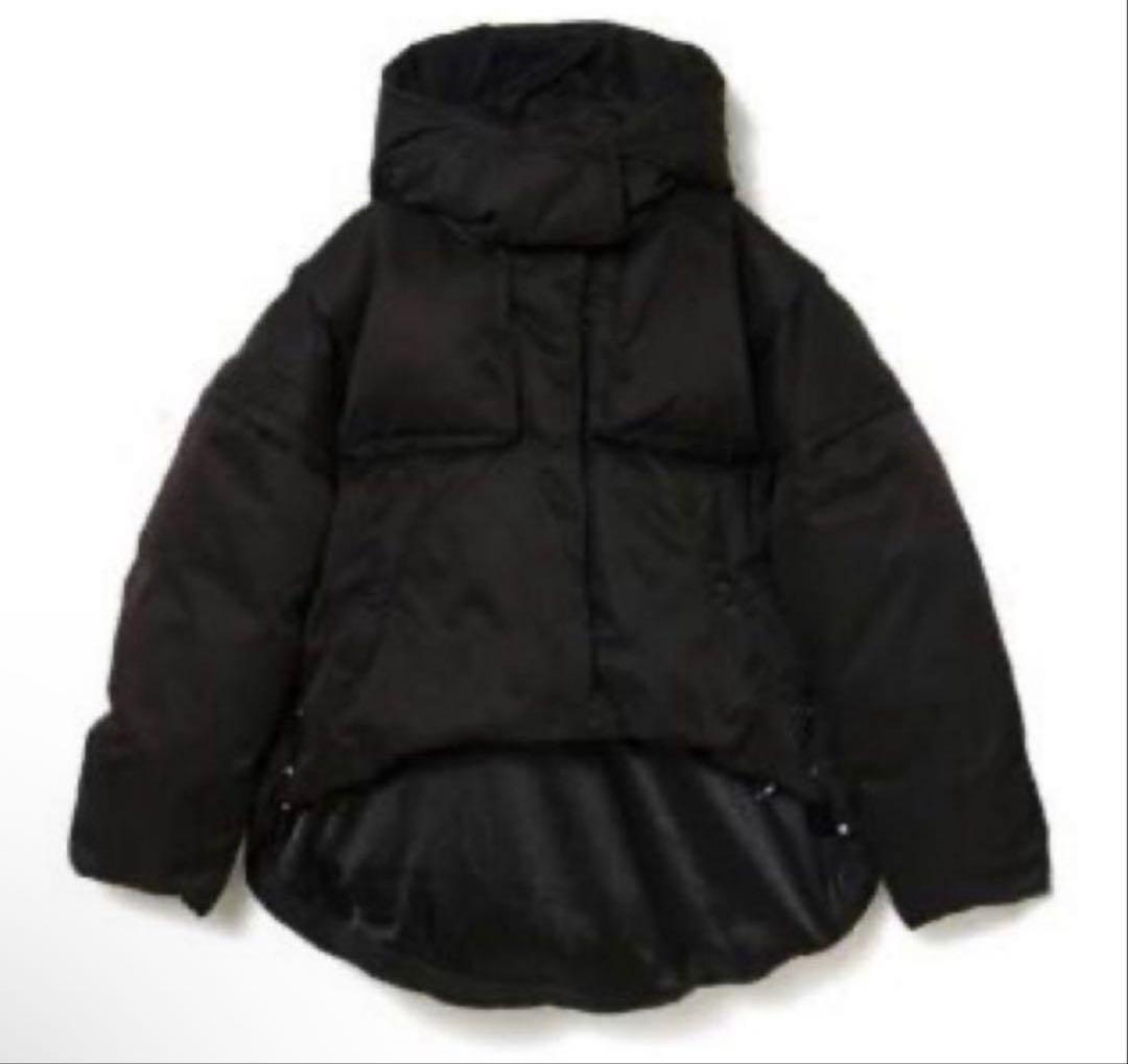 MELT THE LADY ボックスボリュームダウン ブラック　ジャケット