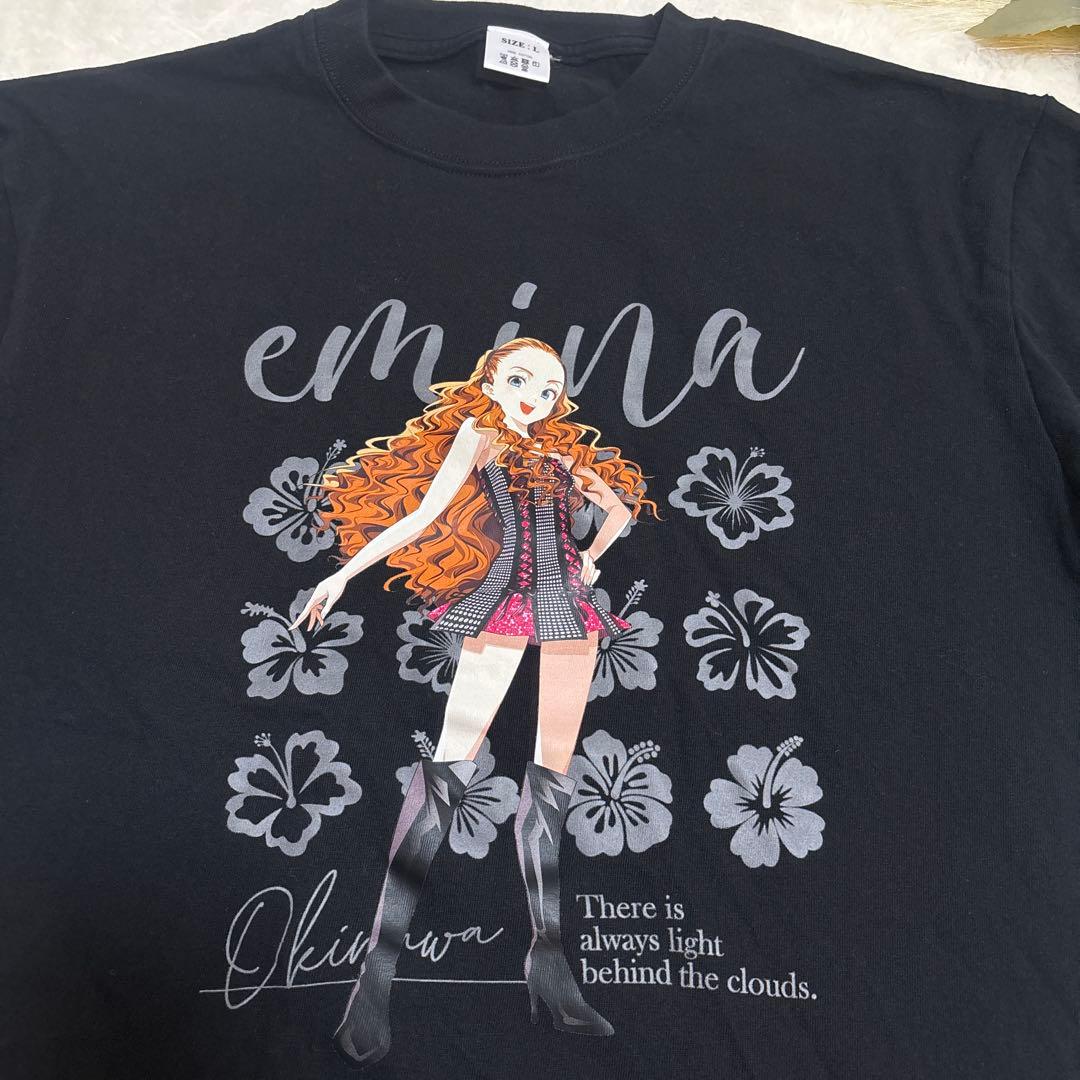 安室奈美恵 Tシャツ 沖縄限定 emina L 黒 セブンイレブン - メルカリ