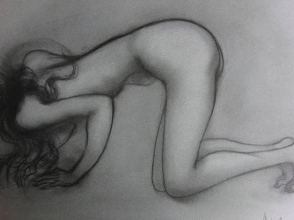 古沢　岩美、デッサン　AN、希少な額装用画集より、新品額装付、状態良好