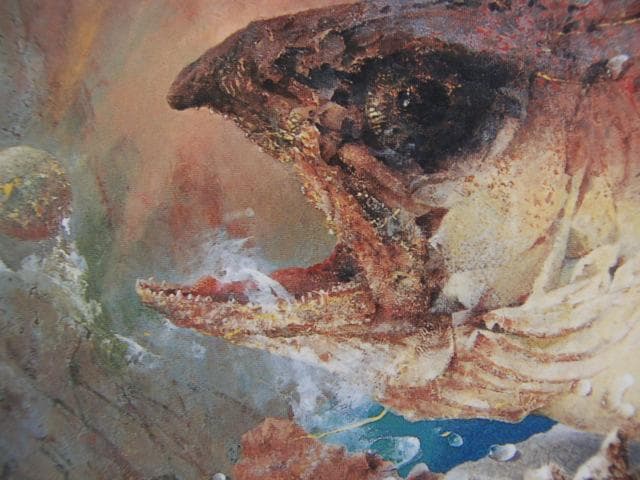 檀野功、【蘇る剥製】、希少な画集画、新品高級額 額装付、状態良好