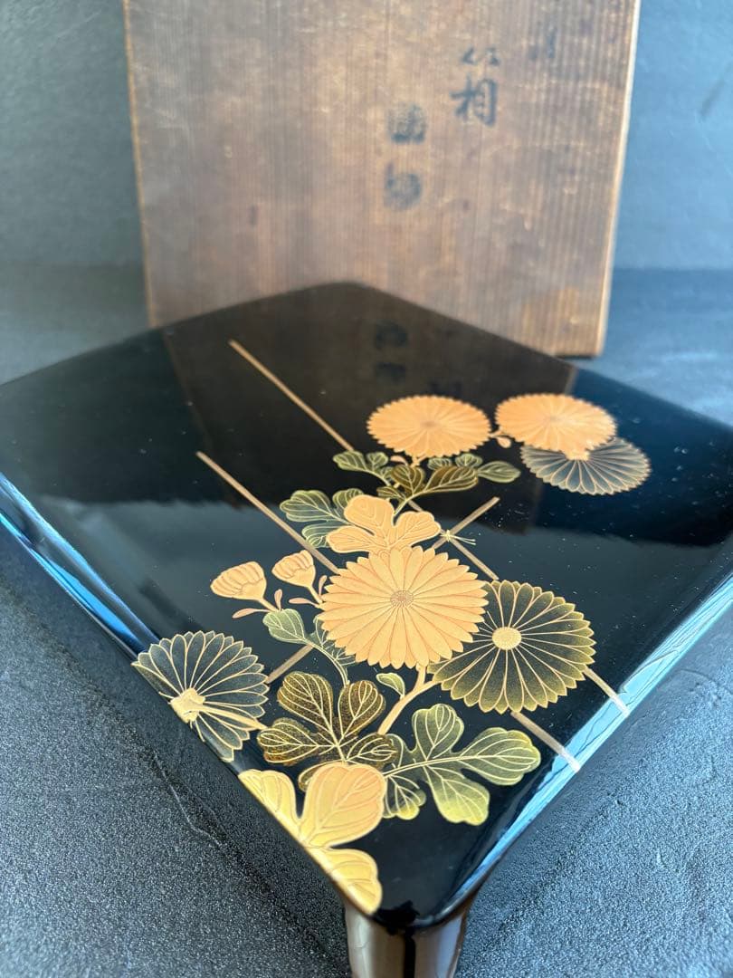 極美品/希少】時代物 金蒔絵 硯箱 フルセット 鶏竹紋 大正期 骨董