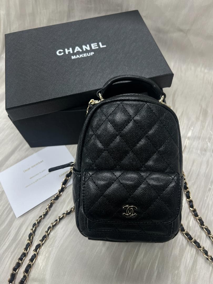 ✨VIP限定✨ 状態良好 キルティングバックパック ブラック